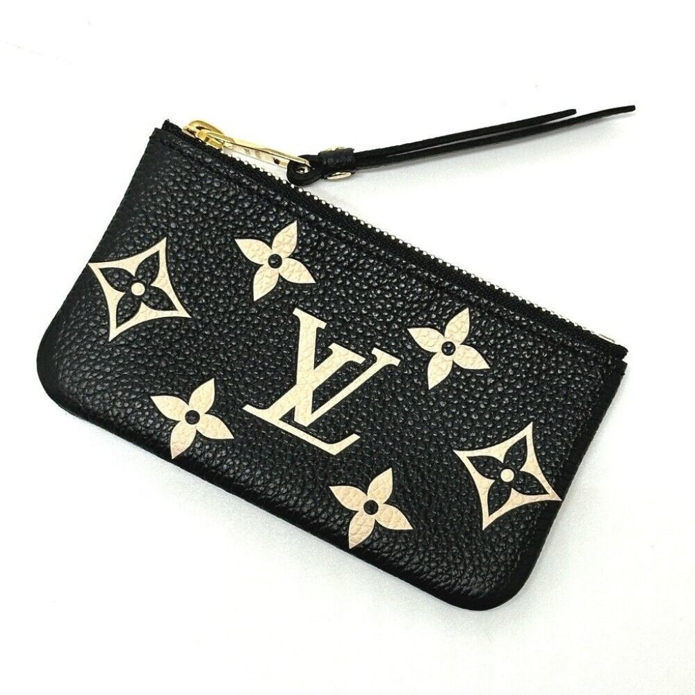 LOUIS VUITTON MonogramEmpreinte Pochette cles coin purse Black/GoldHW